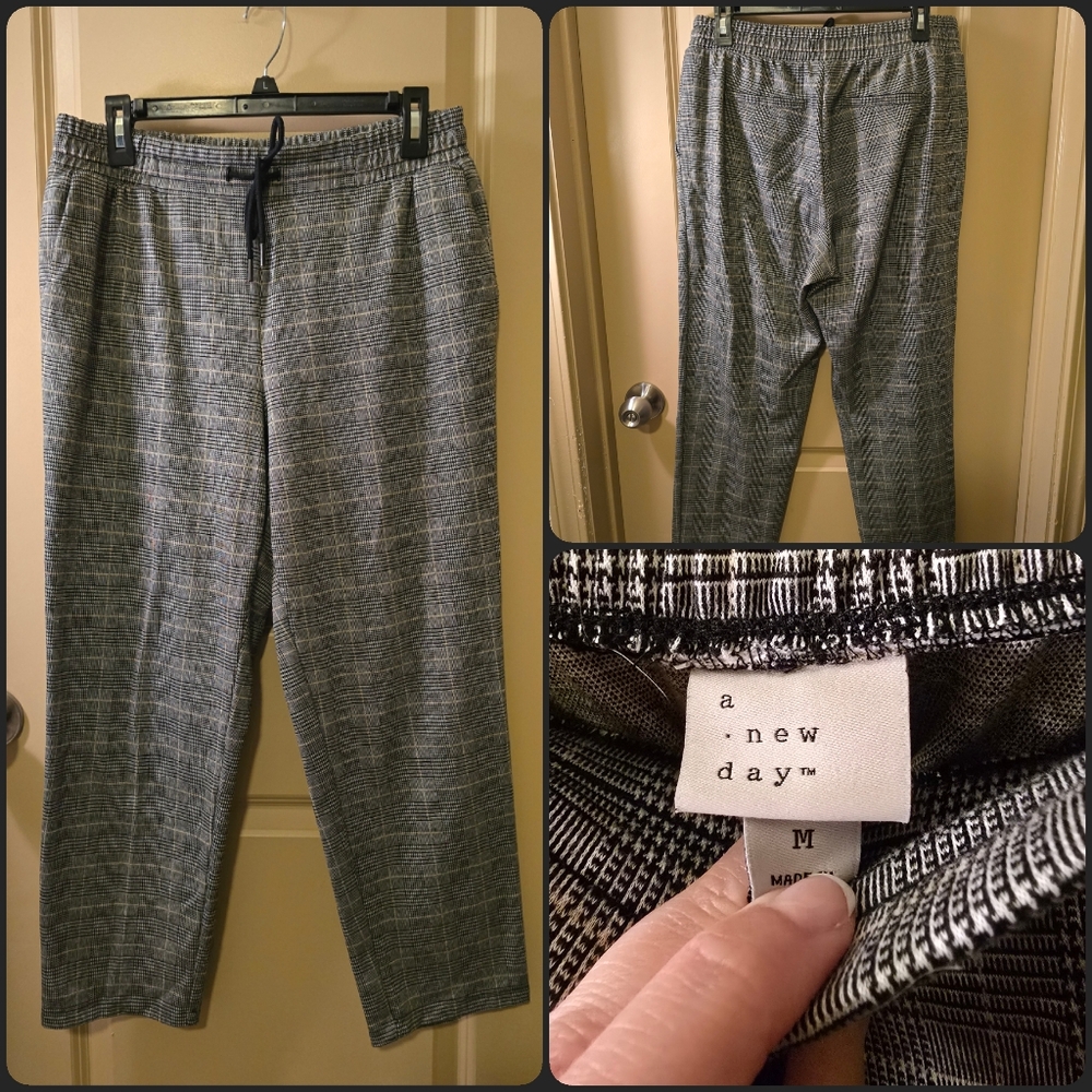 Gray Plaid Pants